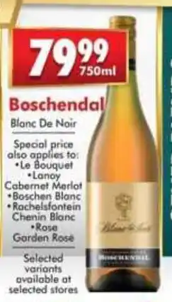 Prestons Boschendal Blanc De Noir offer