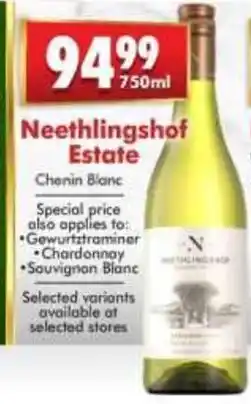 Prestons Neethlingshof Estate Chenin Blanc offer
