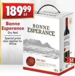 Prestons Bonne Esperance Dry Red offer