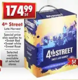 Prestons 4th Street Sweet Late Harvest offer