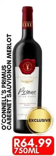 Prestons O'CONNELL'S PRIMUS CABERNET SAUVIGNON MERLOT offer