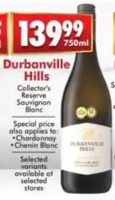 Prestons Durbanville Hills Collector's Reserve Sauvignon Blanc offer