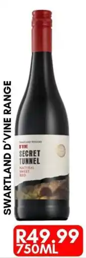 Prestons Swartland D'Vine Secret Tunnel Natural Sweet Red offer