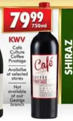 Prestons Café Culture Coffee Pinotage offer