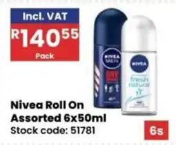 Africa Cash and Carry Nivea Roll On Assorted offer