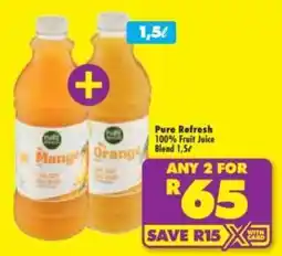 Shoprite Pure Refresh 100% Fruit Juice Blend offer