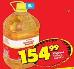 Shoprite Ritebrand Sunflower Seed Oil offer