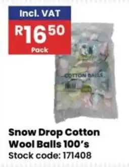 Africa Cash and Carry Snow Drop Cotton Wool Balls 100's offer