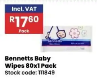 Africa Cash and Carry Bennetts Baby Wipes offer