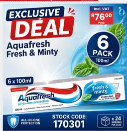 Africa Cash and Carry Aquafresh Fresh & Minty offer