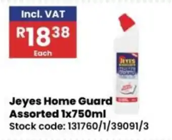 Africa Cash and Carry Jeyes Home Guard Assorted offer