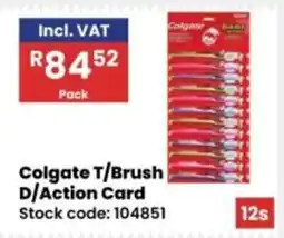 Africa Cash and Carry Colgate T/Brush D/Action Card offer