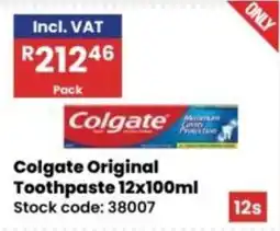 Africa Cash and Carry Colgate Original Toothpaste offer