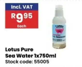 Africa Cash and Carry Lotus Pure Sea Water offer