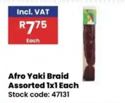 Africa Cash and Carry Afro Yaki Braid Assorted offer