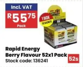 Africa Cash and Carry Rapid Energy Berry Flavour offer