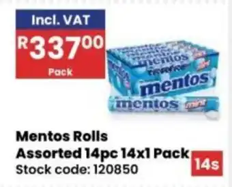 Africa Cash and Carry Mentos Rolls Assorted offer