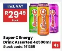 Africa Cash and Carry Super C Energy Drink Assorted offer