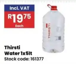 Africa Cash and Carry Thirsti Water offer