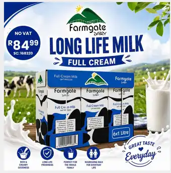 Africa Cash and Carry Farmgate Dairy Long Life Milk Full Cream offer