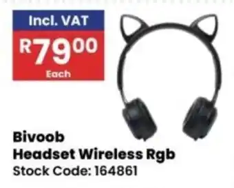 Africa Cash and Carry Bivoob Headset Wireless Rgb offer