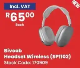 Africa Cash and Carry Bivoob Headset Wireless (SP1102) offer