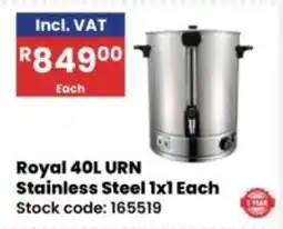 Africa Cash and Carry Royal 40L URN Stainless Steel offer