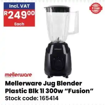 Africa Cash and Carry Mellerware Jug Blender Plastic Blk offer