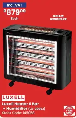 Africa Cash and Carry Luxell Heater 6 Bar + Humidifier offer