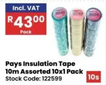 Africa Cash and Carry Pays Insulation Tape Assorted offer