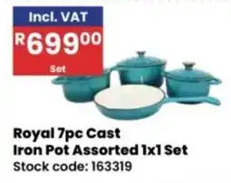 Africa Cash and Carry Royal 7pc Cast Iron Pot Assorted offer