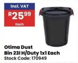 Africa Cash and Carry Otima Dust Bin 23l H/Duty offer