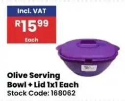 Africa Cash and Carry Olive Serving Bowl + Lid offer