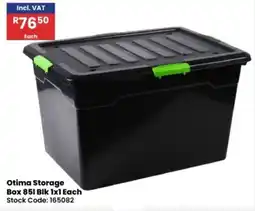 Africa Cash and Carry Otima Storage Box 85l Blk offer