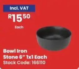 Africa Cash and Carry Bowl Iron Stone offer