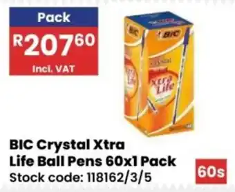 Africa Cash and Carry BIC Crystal Xtra Life Ball Pens offer