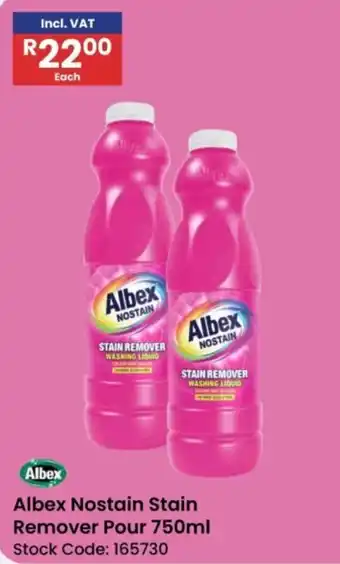 Africa Cash and Carry Albex Nostain Stain Remover Pour offer