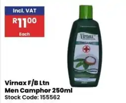 Africa Cash and Carry Virnax F/B Ltn Men Camphor offer