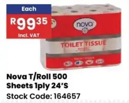 Africa Cash and Carry Nova T/Roll Toilet Tissue offer