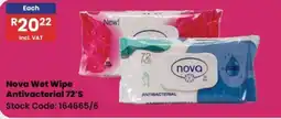 Africa Cash and Carry Nova Wet Wipe Antivacterial offer