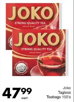 Save Joko Tagless Teabags 100's offer