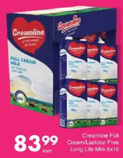 Save Creamline Full Cream/Lactose Free Long Life Milk offer