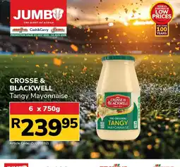 Jumbo Crosse & Blackwell Tangy Mayonnaise offer