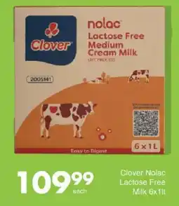 Save Clover Nolac Lactose Free Medium Cream Milk offer