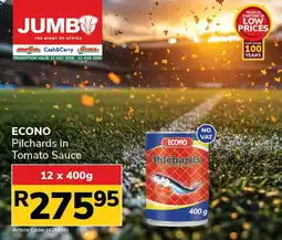 Jumbo Econo Pilchards In Tomato Sauce offer