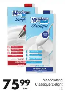 Save Meadowland Classique/Delight Imitation Cream offer