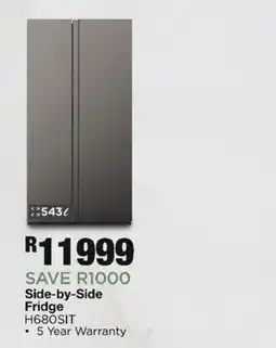House & Home Side-by-Side Fridge offer