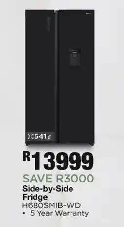 House & Home Side-by-Side Fridge H680SMIB-WD offer
