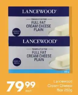 Save Lancewood Cream Cheese Plain offer