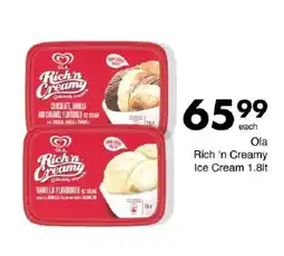 Save Ola Rich 'n Creamy Ice Cream offer